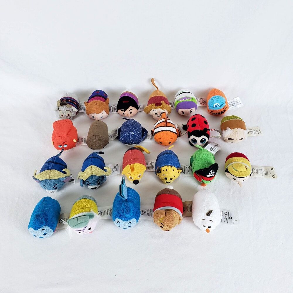 Disney Tsum Tsum Mixed Lot Pinocchio Zootopia Nemo Dory Alice in Wonderland